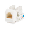 Monoprice Datacom Jack,RJ11-RJ12,90,White 7296