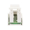 Monoprice Datacom Jack,RJ11-RJ12,90,White 7296