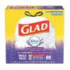 Glad 13 gal Trash Bags, 24 in x 27 in, 0.72 mil, White 78902