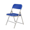 National Public Seating Folding Chair, Plastic, Blue,PK4 805