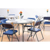 National Public Seating Folding Chair, Plastic, Blue,PK4 805