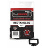 Toolhanger Rectangle Hanger,Black,5 lb. Cap.,PK4 7004