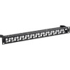 Monoprice Rackmount Keystone Jack Panel,24 Ports 7260