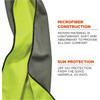Ergodyne Cooling Towel,Lime,40-7-8inL x 9-3-4inW 6602MF