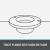 Oatey 3 In. Schedule 40 DWV Level-Fit PVC Closet Flange 43507 464805