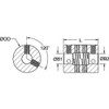 Ruland MotionControl Cplng,SetScrew,5-16"x5-16" PSR16-5-5-A