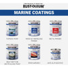 Rust-Oleum Semi-Gloss Marine Boat Topside Paint, White, 1 Qt. 396960 778818