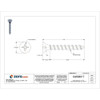 Drywall Screw, No 6 x 1-1-4 in, Steel, Flat Head Phillips Drive, 1000 PK  06A125P
