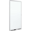 Dry Erase Board, Steel, 36 in, 48 in, Aluminum Frame, White, Gloss  SM534-24
