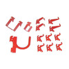 Wall Control Slotted Tool Board Hook Kit,13 Piece,Red 35-K-BASRD