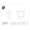 1-4 Turn Latch Electrical Enclosures, 12 in H, 6 in D, 12 in W, 1, Steel  AHE12X12X6
