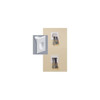 Monoprice Wall Plate, Cable, Recessed, 2G, Wht 4001