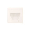 Monoprice Wall Plate,Cable,Recessed,2G,Wht 4001