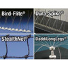 Bird Barrier Bird Repellent,Daddi Long Legs,4 ft. DD-4000