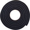 Frost King Sponge Rubber Foam Tape, 3/8In.x10 ft., Insert Color: Black R738A