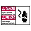 Brady Danger Label,Instruction,5 In. W,PK5, 86876 86876