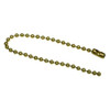 C.H. Hanson Beaded Chain,4 1-2 in L,Brass,PK25 8C899