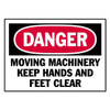 Brady Danger Label,Instruction,5 In. W,PK5, 86227 86227