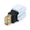 Monoprice Datacom Jack, USB2.0A(F-F), Flush, Wht 6561