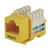Monoprice Datacom Jack,Cat5,Punch Down,Yellow 5377