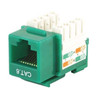 Monoprice Datacom Jack,Cat6,Punch Down,Green 5380