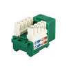 Monoprice Datacom Jack,Cat6,Punch Down,Green 5380