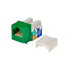 Monoprice Keystone Jack,0.75 in,Green 5380