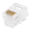 Monoprice Plug, Mod, RJ12, 6P6C, Flat, Stranded, PK50 7270