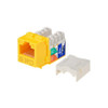 Monoprice Datacom Jack,Cat6,Punch Down,Yellow 5385