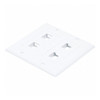 Monoprice WallPlate,Blank,4 Hole,2 Gang, White 6831