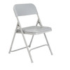 National Public Seating Folding Chair, Plastic, Gray,PK4 802
