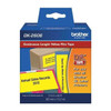 Brother Continuous Label Stock, Yellow, Gloss DK2606