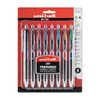 Uni-Ball Retractable Gel Pen Set, Medium 0.7 mm, Assorted PK8 40110