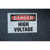 Brady Danger Label,3-1-2 In. H,5 In. W,PK8, 27417LS 27417LS