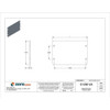 Raco Box Cover, Square Box Type, 2 Gang, Galvanized Steel, Blank Cover Type 844