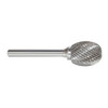Manufacturer Varies Carbide Bur,Oval,3/8 In,1/4 Shank 310-002106