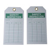 Tag, Safety, Polyester, 5 3/4 in H x 3 in W, White, Rectangle, 100 PK