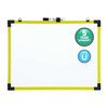 Quartet Dry Erase Board, Steel, 48 in, 72 in, Plastic Frame, White, Gloss 724127