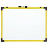 Quartet Dry Erase Board, Steel, 48 in, 72 in, Plastic Frame, White, Gloss 724127