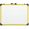 Quartet Dry Erase Board, Steel, 48 in, 72 in, Plastic Frame, White, Gloss 724127