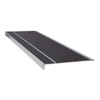 Stair Tread Cover Extruded Aluminum Black, 48 in W x 5/32" Thick