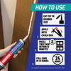 LOCTITE Power Grab Express 10 Oz. Tub Surround & Shower Wall Adhesive 2546759 278069