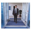 Entrance Mat, Polypropylene, 3/8 in Thick, Gray, 3 ft W x 5 ft L