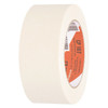 Masking Tape, 48 mm W x 55 m L, 4.9 mil Thick, Tan, Rubber Adhesive, 24 PK