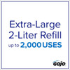 Gojo FMX-20 2000mL Foam Soap Dispenser, Push-Style, White-Gray 5270-06