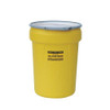 Eagle Mfg Open Head Salvage Drum, Polyethylene, 30 gal, Unlined, Yellow 1602