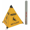 Handy Cone Floor sign, 18 in H, Nylon, English, 17177I 17177I