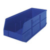 Shelf Storage Bin, Polypropylene, Blue, 7 in H, 8 1/4 in W, 20 1/2 in L