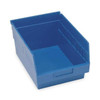Shelf Storage Bin, Polypropylene, Blue, 6 in H, 11 1/8 in W, 17 7/8 in L