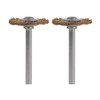 Dremel Brass Brush,3/4in. dia.,1-11/16in. L,PK2 535-02